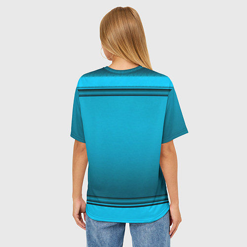 Женская футболка оверсайз Мазда - абстракция / 3D-принт – фото 4