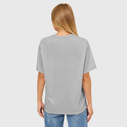 Женская футболка оверсайз Забей болт / 3D-принт – фото 4