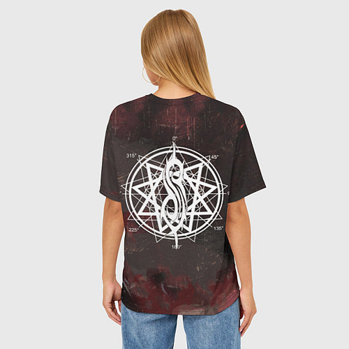 Женская футболка оверсайз Mick Thomson-Slipknot / 3D-принт – фото 4