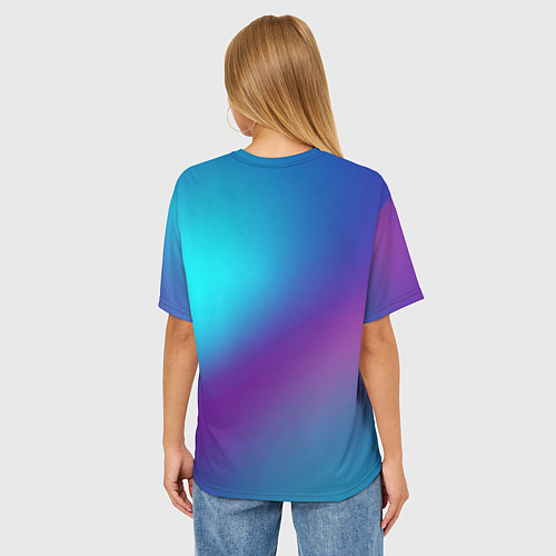 Женская футболка оверсайз Утконосий Дзен 3D / 3D-принт – фото 4
