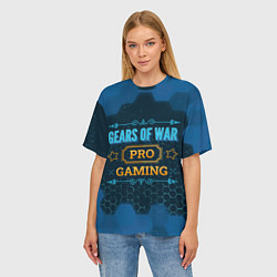 Футболка оверсайз женская Игра Gears of War: pro gaming, цвет: 3D-принт — фото 2