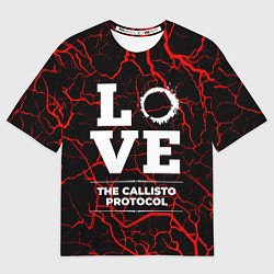 Футболка оверсайз женская The Callisto Protocol love классика, цвет: 3D-принт