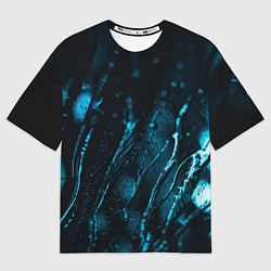 Футболка оверсайз женская Огни в каплях дождя, цвет: 3D-принт