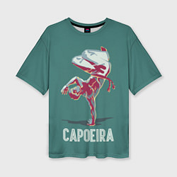 Женская футболка оверсайз Capoeira fighter