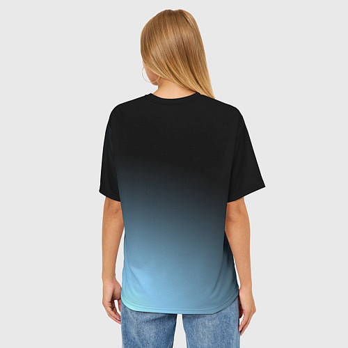 Женская футболка оверсайз Взгляд Изана / 3D-принт – фото 4