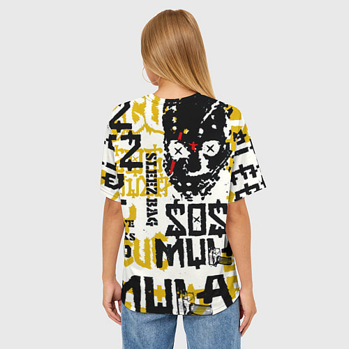 Женская футболка оверсайз ZillaKami x SosMula City Morgue - SosMula Poster / 3D-принт – фото 4