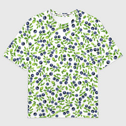 Футболка оверсайз женская Лесная черника, цвет: 3D-принт