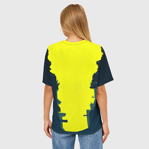 Женская футболка оверсайз Люси арт / 3D-принт – фото 4
