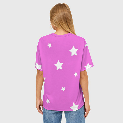 Женская футболка оверсайз Биби из Бравл Старс / 3D-принт – фото 4