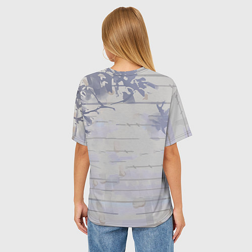 Женская футболка оверсайз Человек-бензопила Аса Митака в окне / 3D-принт – фото 4