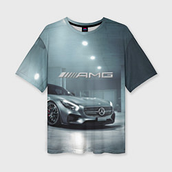 Футболка оверсайз женская Mercedes AMG - Motorsport, цвет: 3D-принт