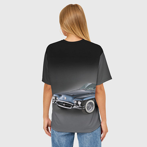 Женская футболка оверсайз Buick Wildcat - cabriolet / 3D-принт – фото 4