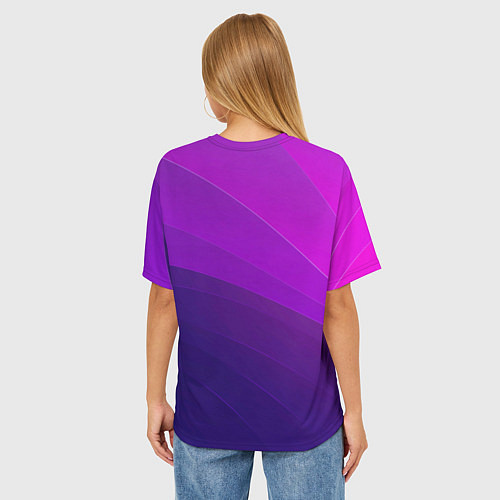 Женская футболка оверсайз Утрафиолет / 3D-принт – фото 4