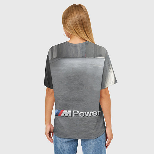 Женская футболка оверсайз BMW M8 - M Power - Motorsport / 3D-принт – фото 4