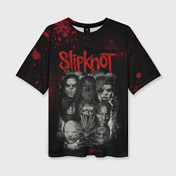 Женская футболка оверсайз Slipknot dark