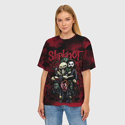 Футболка оверсайз женская Slipknot art, цвет: 3D-принт — фото 2