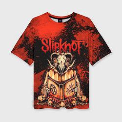 Женская футболка оверсайз Slipknot - баран