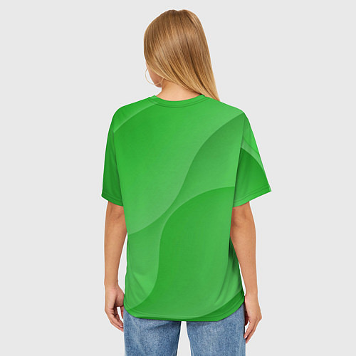Женская футболка оверсайз Домик на колесах / 3D-принт – фото 4