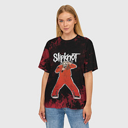 Футболка оверсайз женская Slipknot music, цвет: 3D-принт — фото 2