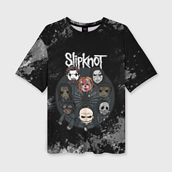 Футболка оверсайз женская Black slipknot, цвет: 3D-принт