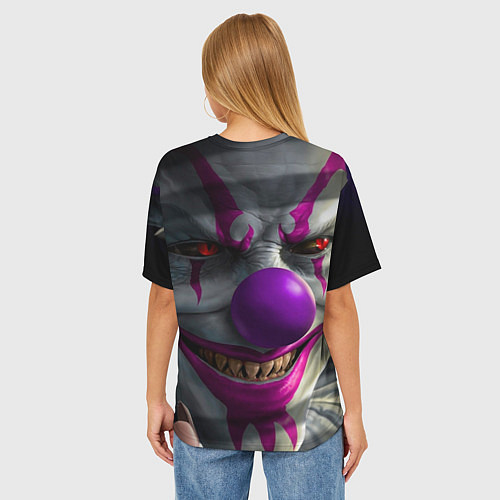 Женская футболка оверсайз Free Fire - Клоун / 3D-принт – фото 4