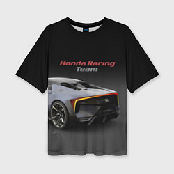 Женская футболка оверсайз Honda Racing Team - Japan