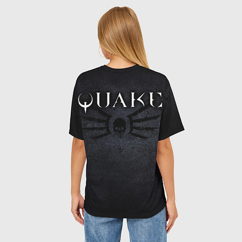 Женская футболка оверсайз Quake 2 / 3D-принт – фото 4