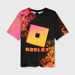 Футболка оверсайз женская Roblox logo gradient, цвет: 3D-принт