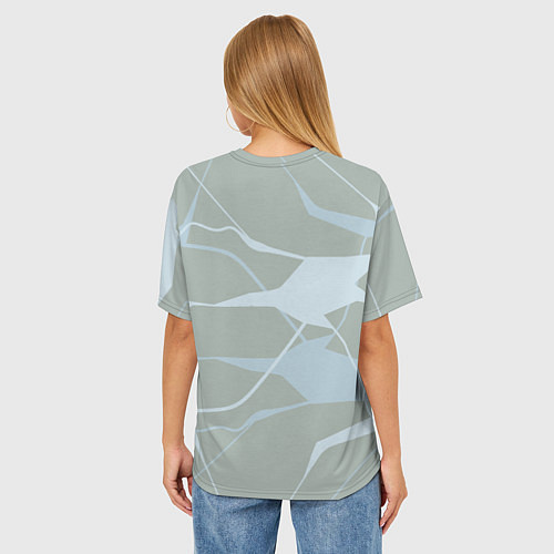 Женская футболка оверсайз Нежный зайка / 3D-принт – фото 4