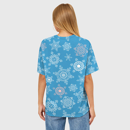 Женская футболка оверсайз Морковный кофе / 3D-принт – фото 4