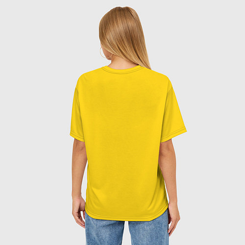 Женская футболка оверсайз Голодный енот с бургером / 3D-принт – фото 4