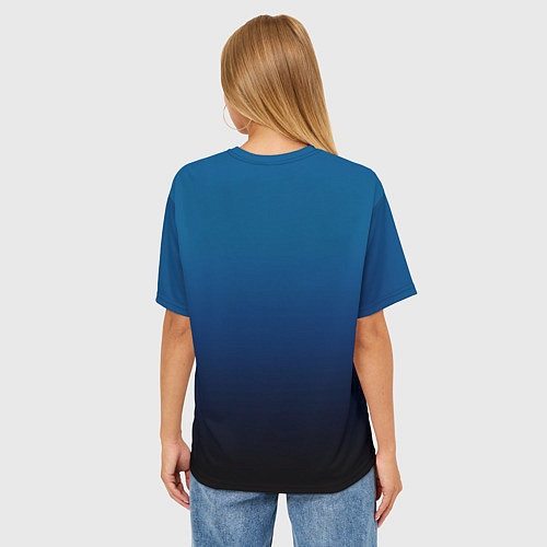 Женская футболка оверсайз Застенчивый енот / 3D-принт – фото 4