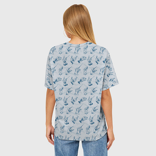 Женская футболка оверсайз Дирижер оркестра / 3D-принт – фото 4