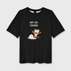 Женская футболка оверсайз Растаявшее мороженое