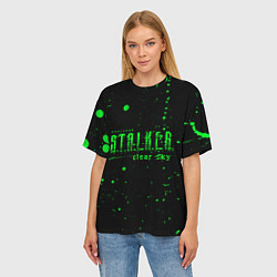 Футболка оверсайз женская Stalker sky radiation, цвет: 3D-принт — фото 2