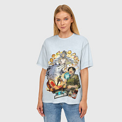 Футболка оверсайз женская Mukoda Ninlil and Feru, цвет: 3D-принт — фото 2