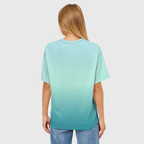 Женская футболка оверсайз Люблю все с России / 3D-принт – фото 4