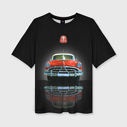 Женская футболка оверсайз Классический американский автомобиль Hudson Hornet