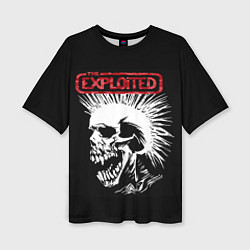 Женская футболка оверсайз Exploited - панк