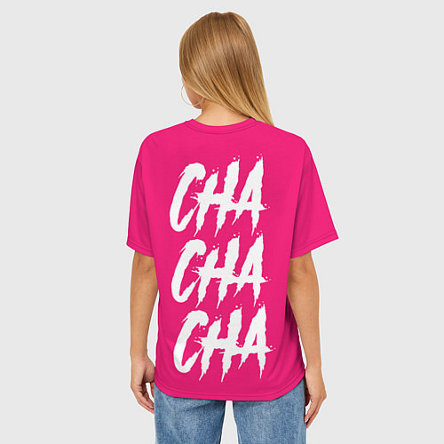 Женская футболка оверсайз Сha Cha Cha: Eurovision 23 Finland / 3D-принт – фото 4