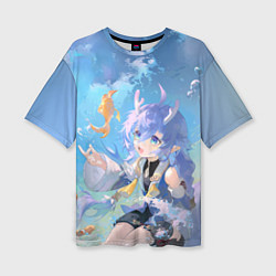 Женская футболка оверсайз Bailu Honkai