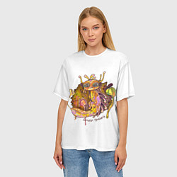 Футболка оверсайз женская Бульбус грибной, цвет: 3D-принт — фото 2