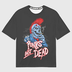 Футболка оверсайз женская Панк демон с ирокезом, цвет: 3D-принт