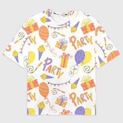 Футболка оверсайз женская Party style, цвет: 3D-принт
