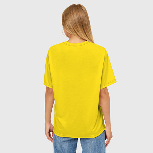 Женская футболка оверсайз Кубики с буквами - играю шрифтами / 3D-принт – фото 4