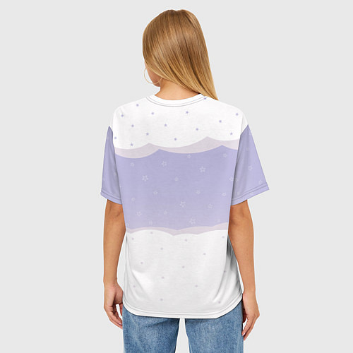 Женская футболка оверсайз Плюшевый мишка / 3D-принт – фото 4