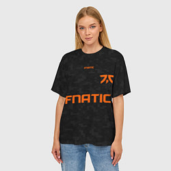 Футболка оверсайз женская Форма Fnatic pixels, цвет: 3D-принт — фото 2