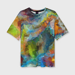 Футболка оверсайз женская Color pattern, цвет: 3D-принт