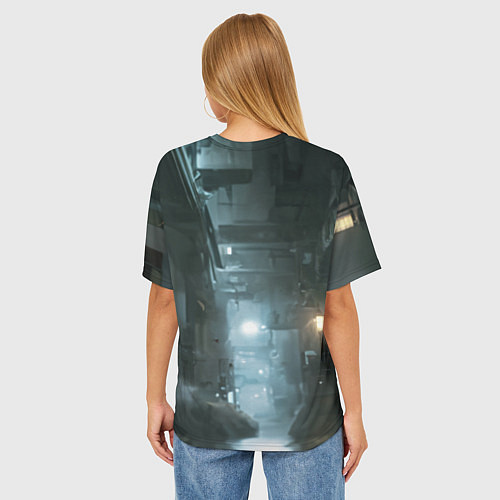 Женская футболка оверсайз Аска Ленгли / 3D-принт – фото 4