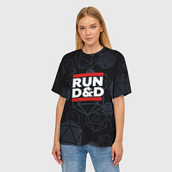 Футболка оверсайз женская Подземелья и драконы dnd, цвет: 3D-принт — фото 2